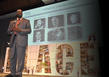 Malcom Chapman speaking to the Michigan Municipal League